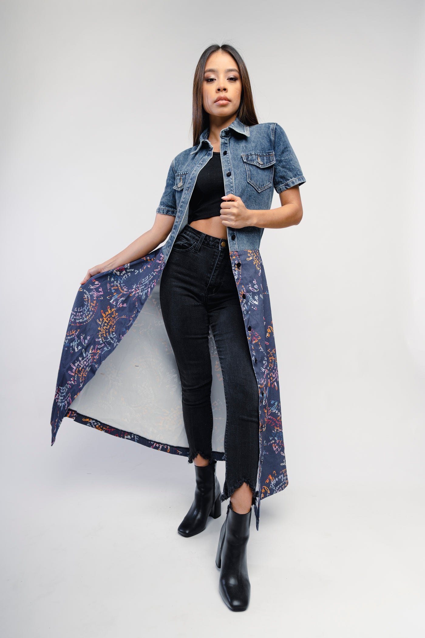 Buy Button Down Denim Dress for Women India - Designs By Queen Bee